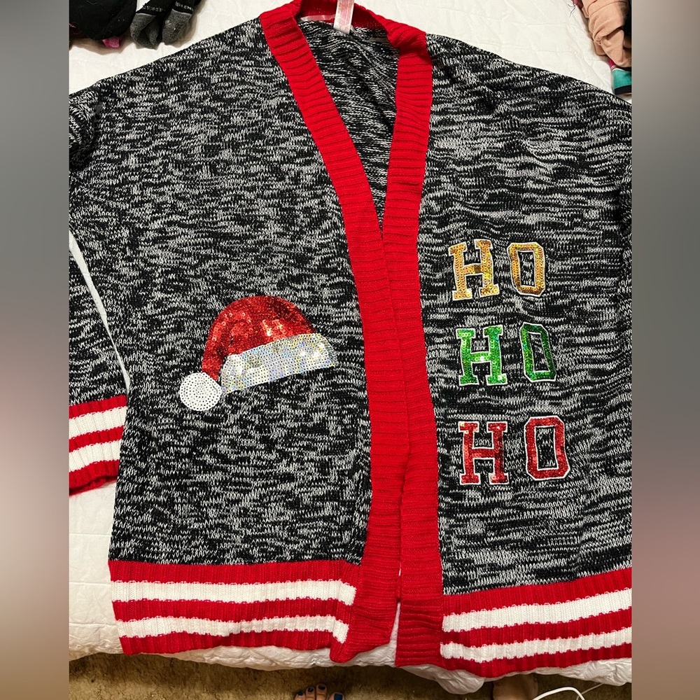 Women’s Ugly Christmas Sweater Cardigan size 2x